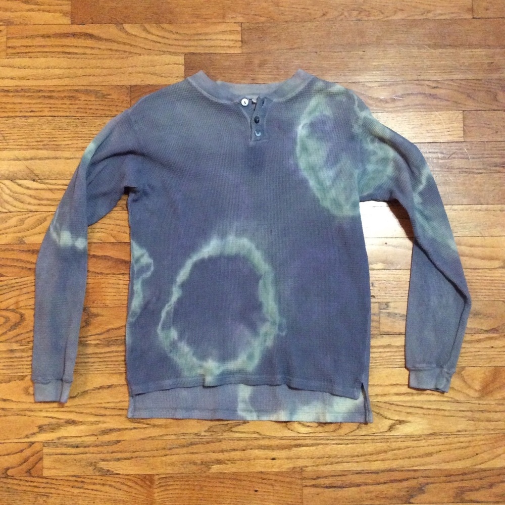 Tie-Dye Thermal Waffle Shirt